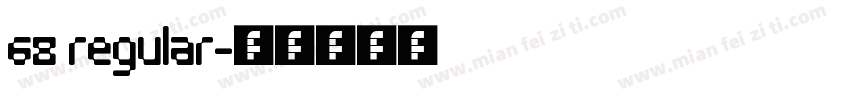 68 regular字体转换